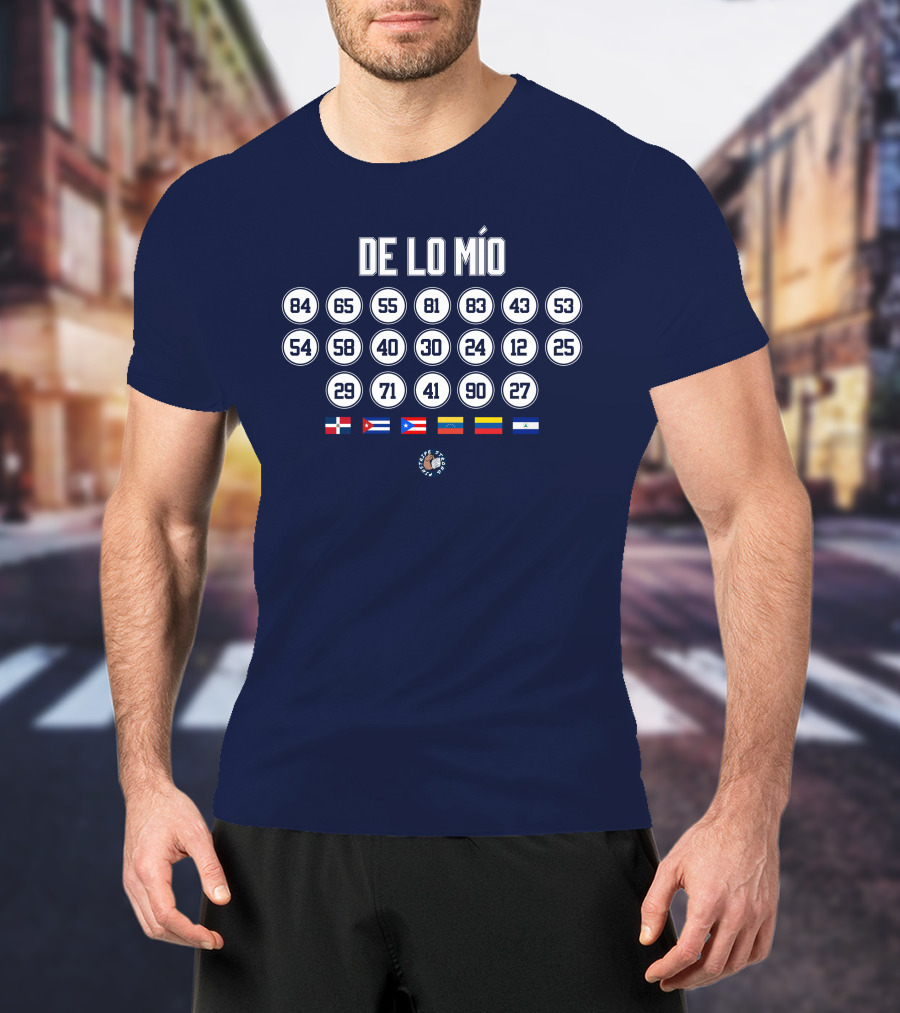Jomboy Media Merch Joez Mcfly De Lo Mio Numbered Flag Collection T-Shirt