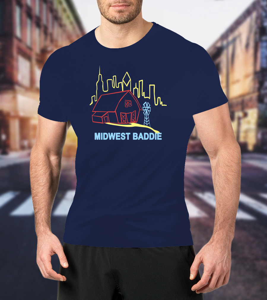 Midwest Baddie Barn Skyline T-Shirt