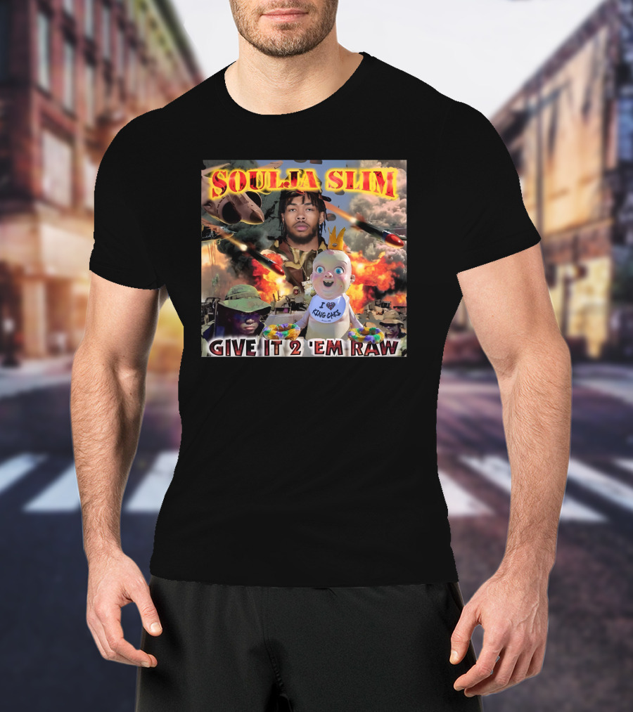 Soulja Slim Give It 2 'Em Raw Brandon Ingram King Cakes Baby Explosion T-Shirt
