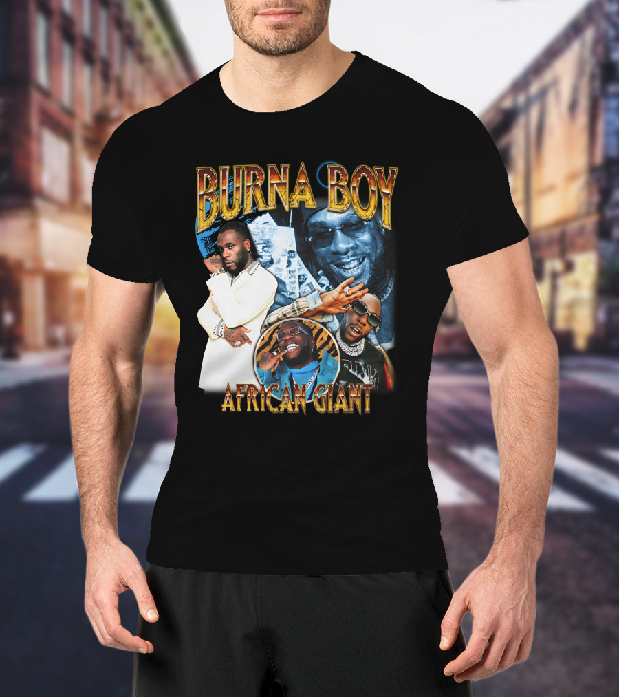 Burna Boy African Giant Sparkboyzco Merch T-Shirt