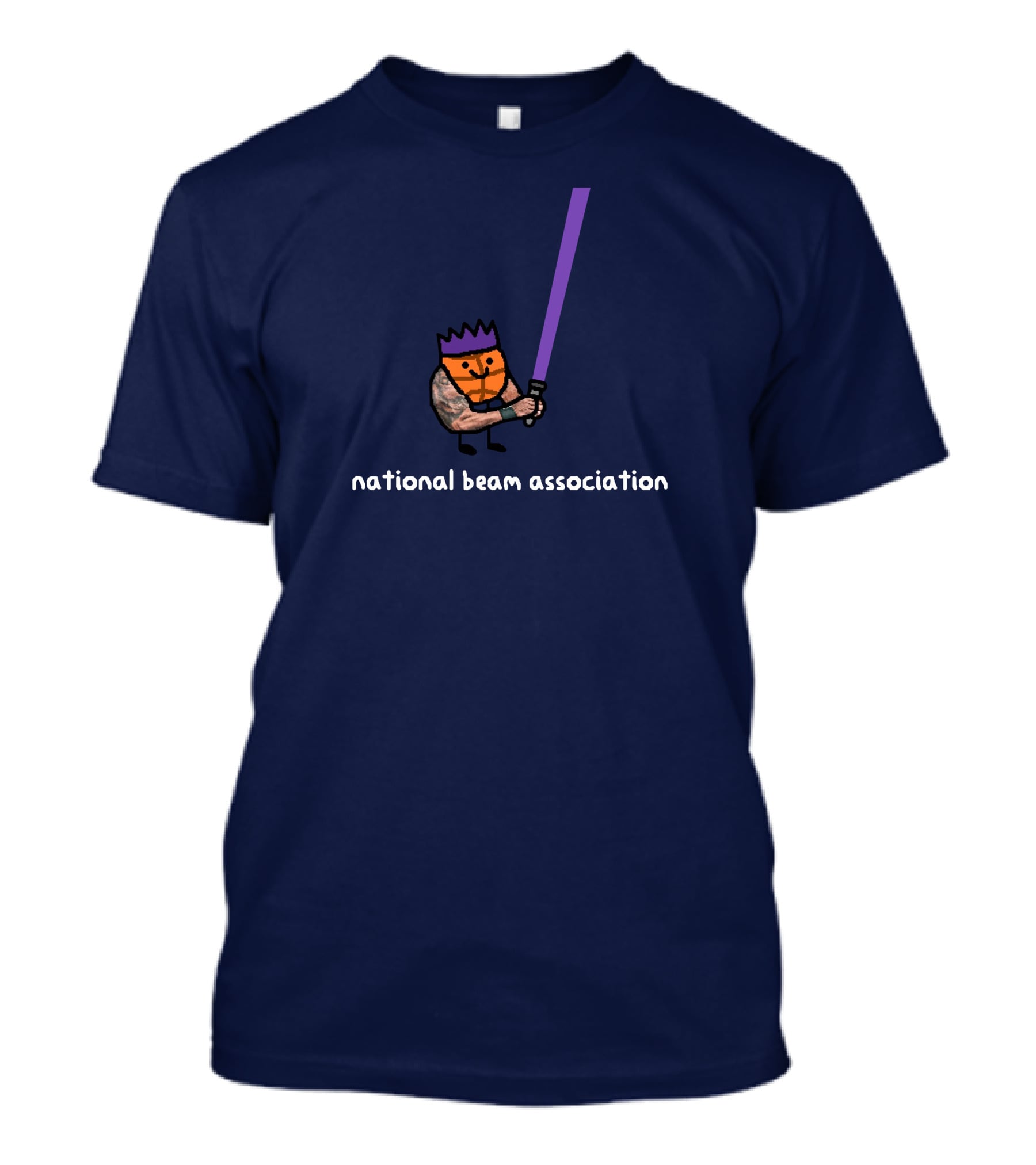National Beam Association Basketball Warrior With Purple Beam T-Shirt