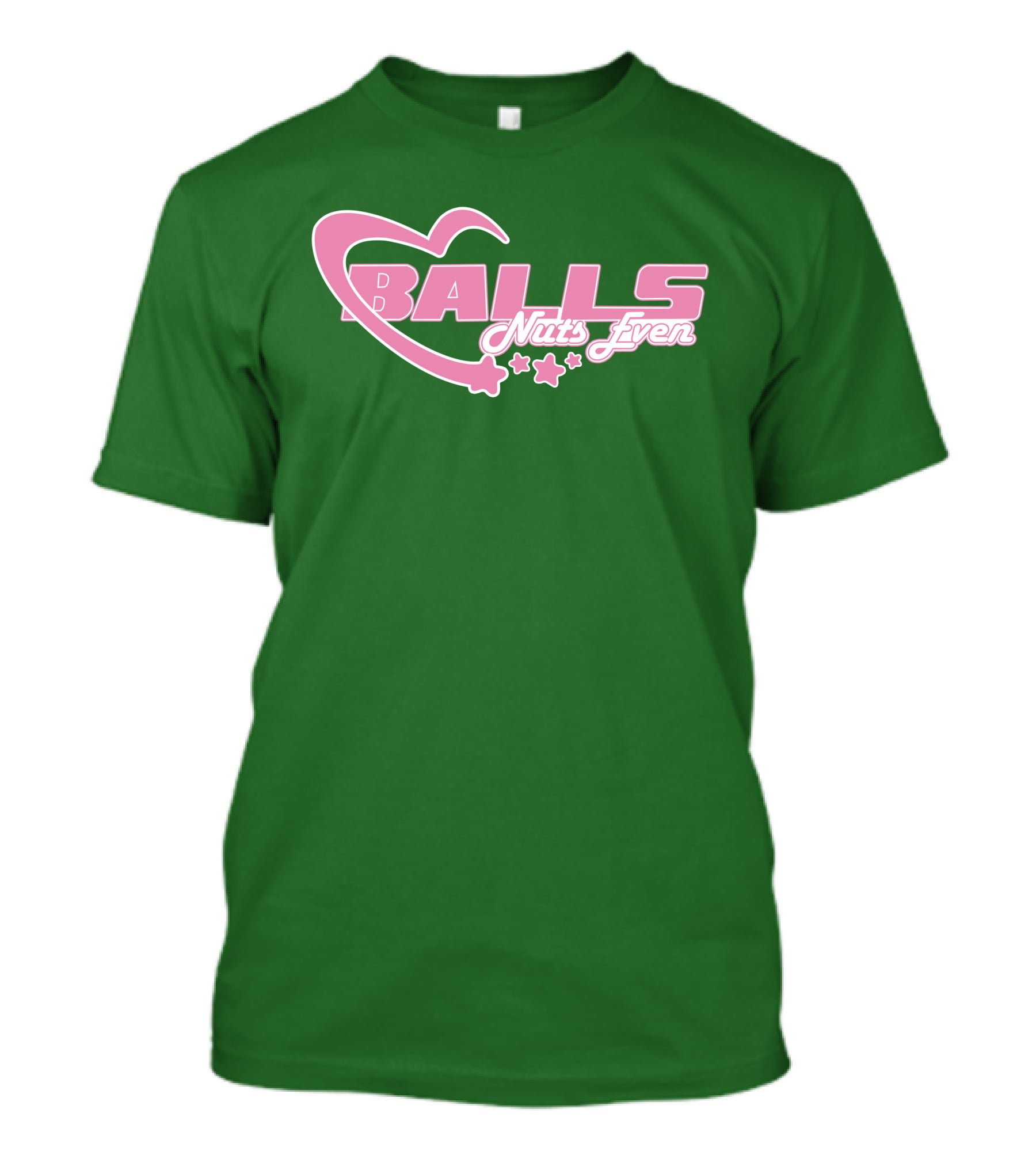 Balls Nuts Even Lucca International Pink Stars T-Shirt