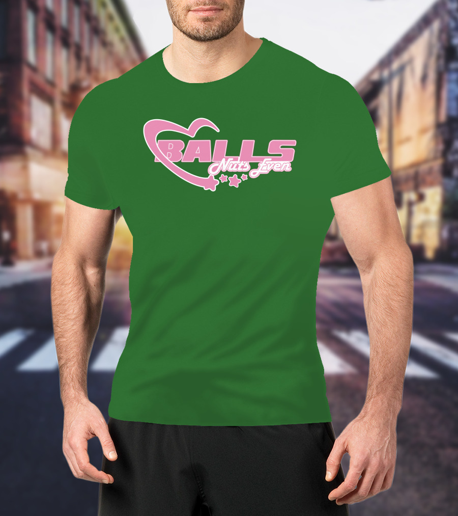 Balls Nuts Even Lucca International Pink Stars T-Shirt