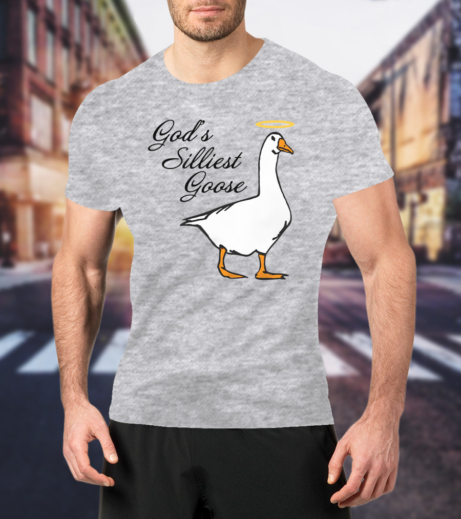 Middleclassfancy God's Silliest Goose Angelic Humor T-Shirt