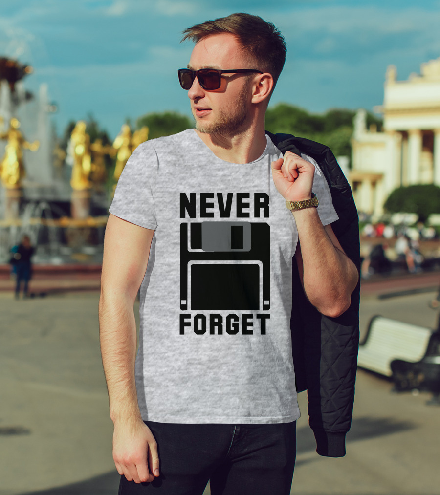 Jack Forge Never Forget Floppy Disk T-Shirt