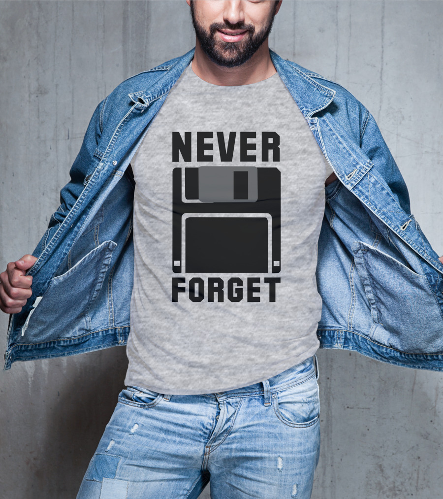 Jack Forge Never Forget Floppy Disk T-Shirt