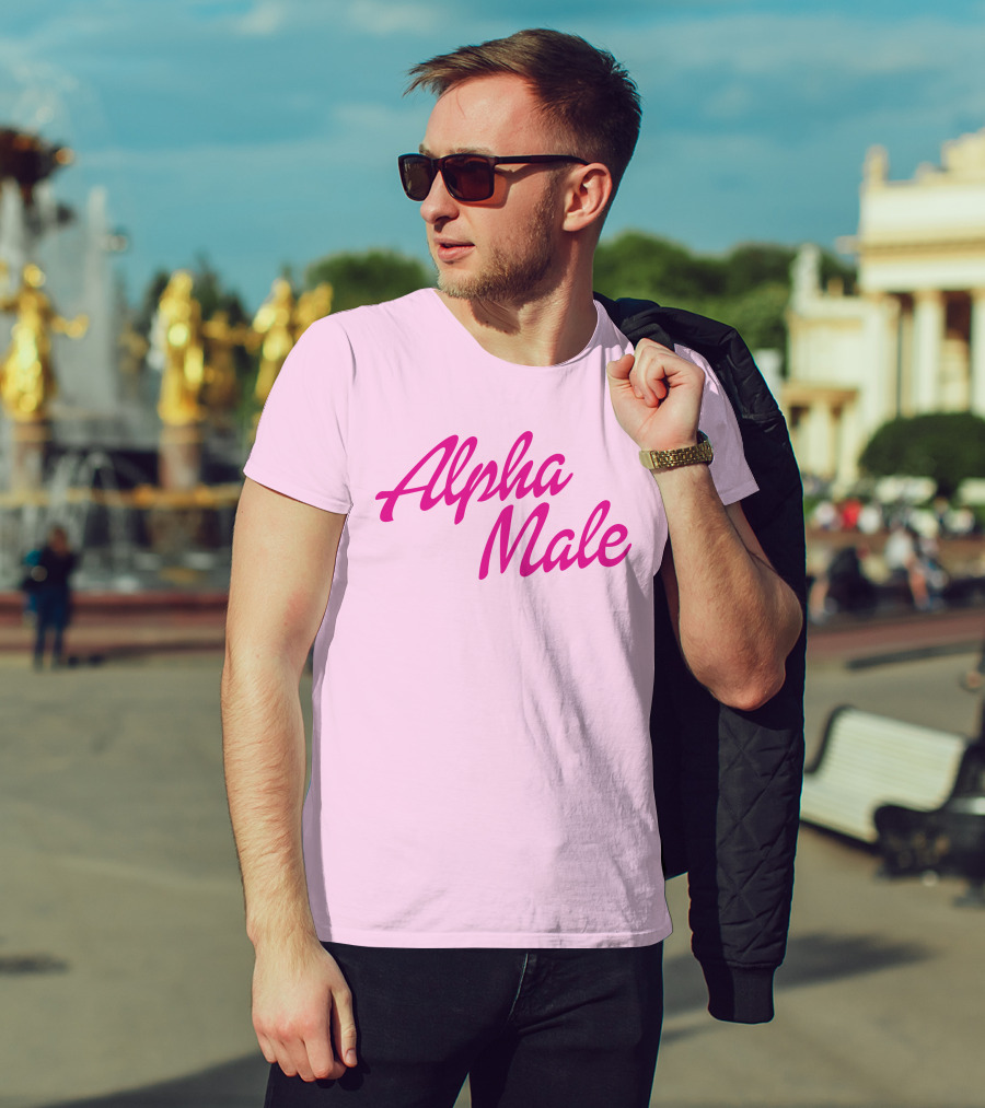Alpha Male Brys Online Bryson Pink T-Shirt