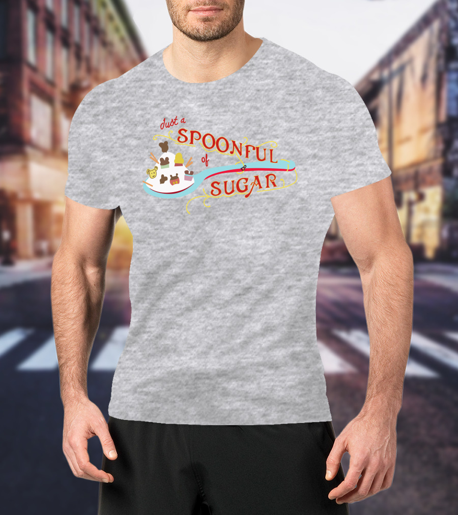 Just A Spoonful Of Sugar Disney Mary Poppins Style Icons T-Shirt