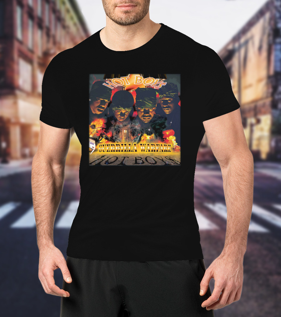 Metro Boomin Hot Boys Guerrilla Warfare Explosion And Bandana Faces T-Shirt