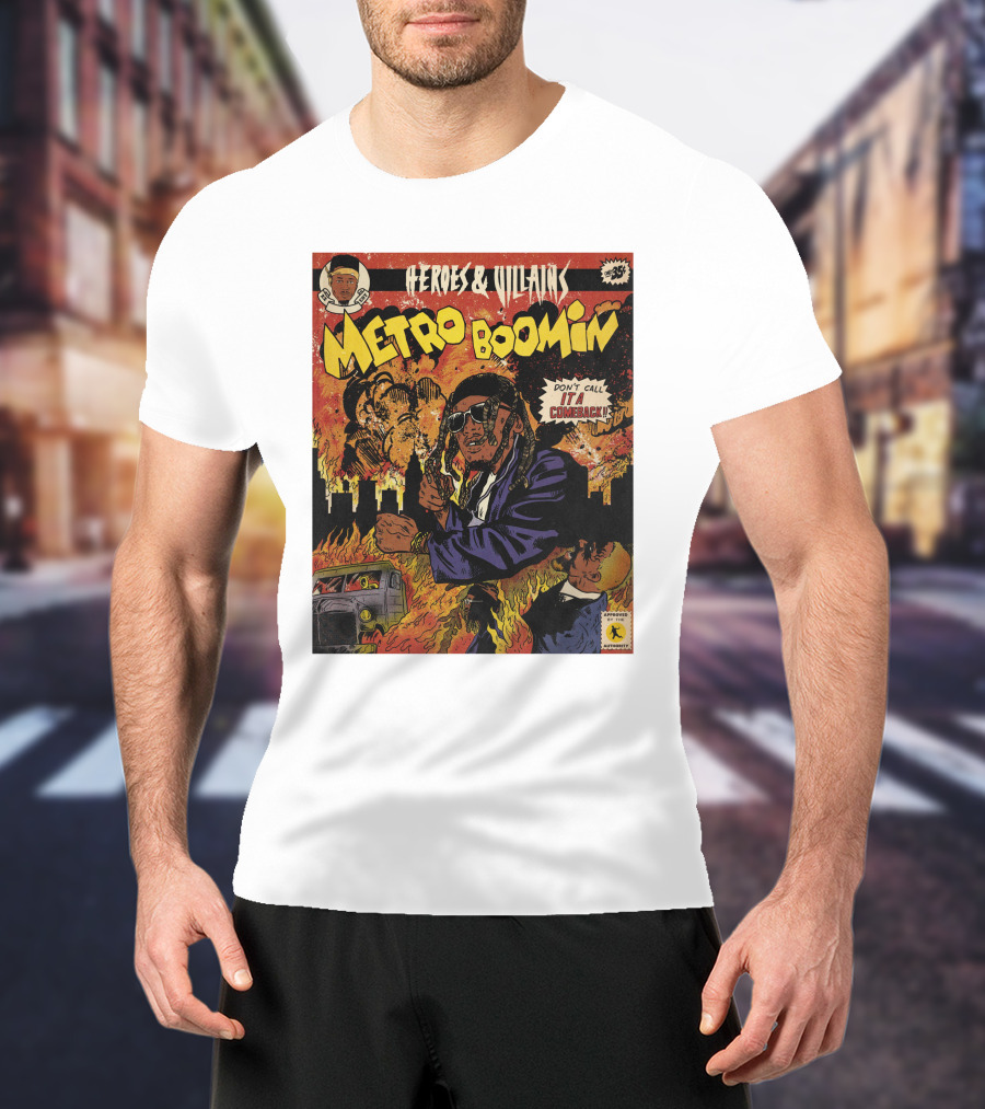 Heroes And Villains Metro Boomin Don't Call It A Comeback Comic T-Shirt