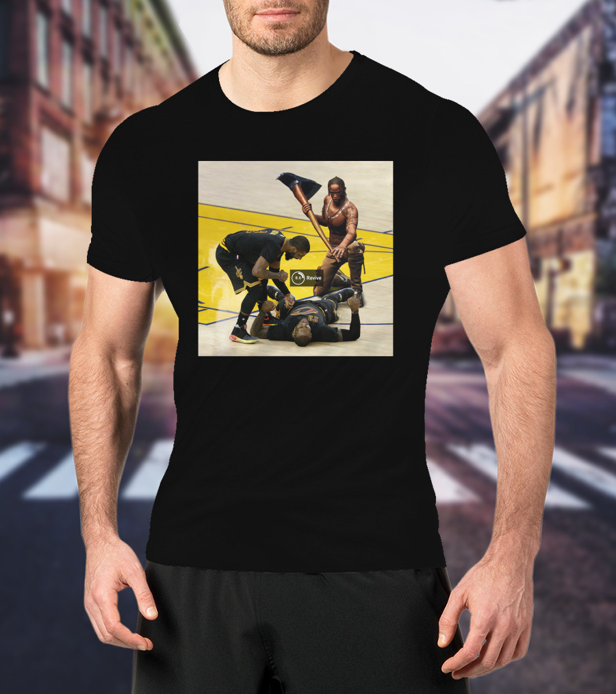 Revive Cleveland Basketball Courtside Gaming Fusion T-Shirt
