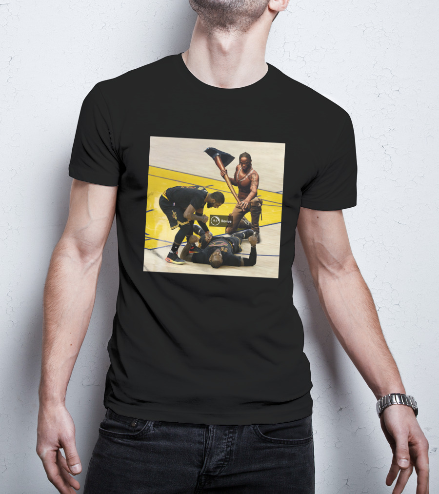 Revive Cleveland Basketball Courtside Gaming Fusion T-Shirt