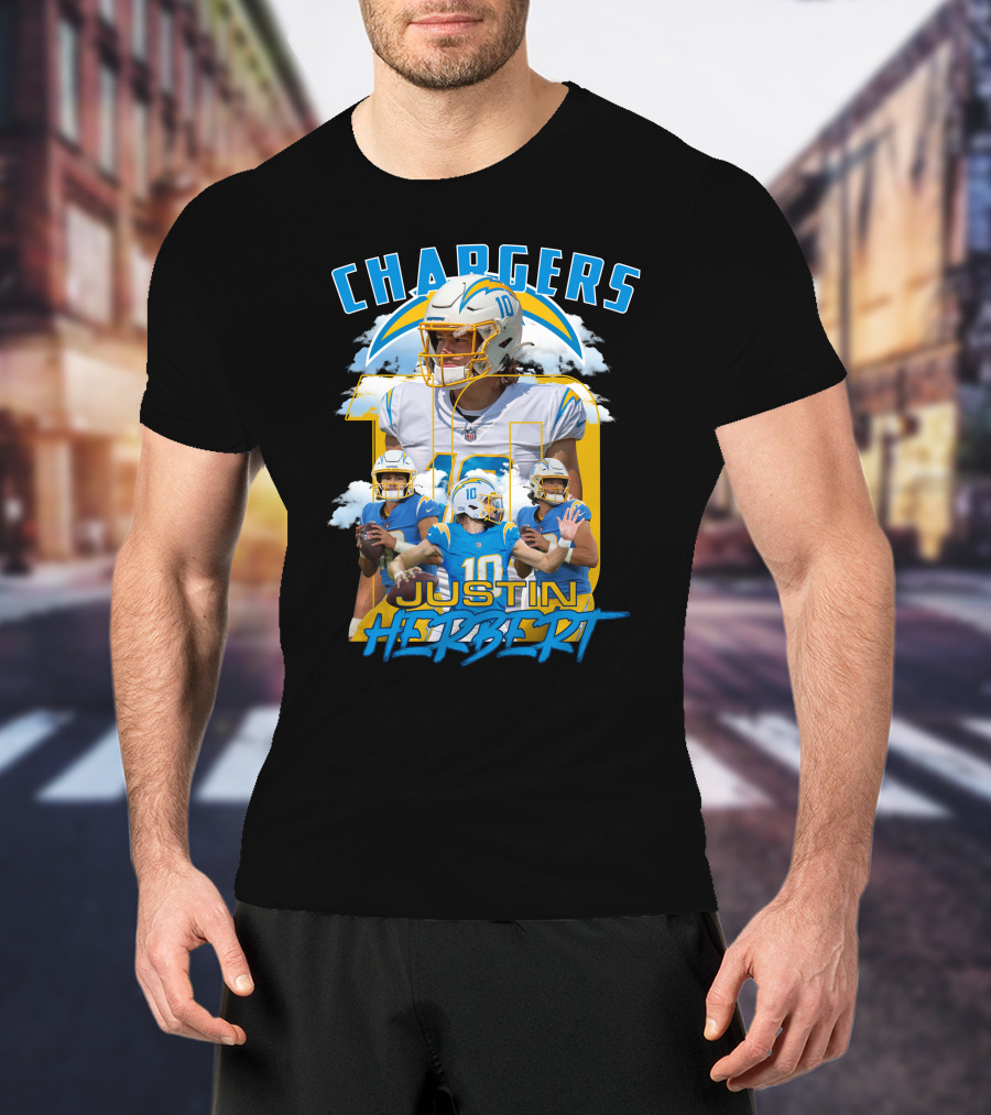 Chargers Justin Herbert NFL Football Star T-Shirt
