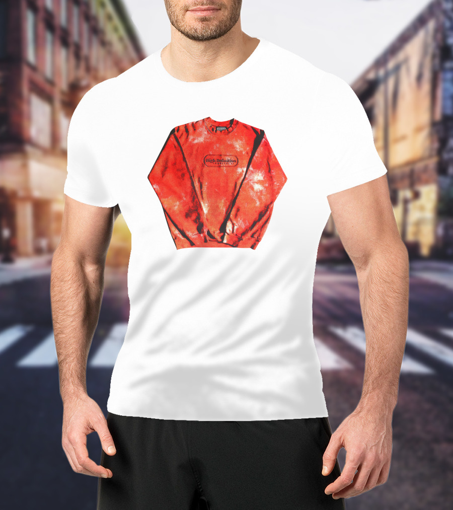 Hiidef3000 Hi Definition Red Black Tie Dye T-Shirt