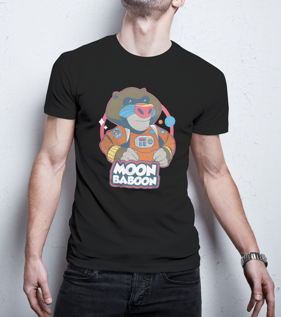 Wario64 It Takes Two Merch Moon Baboon Astronaut T-Shirt