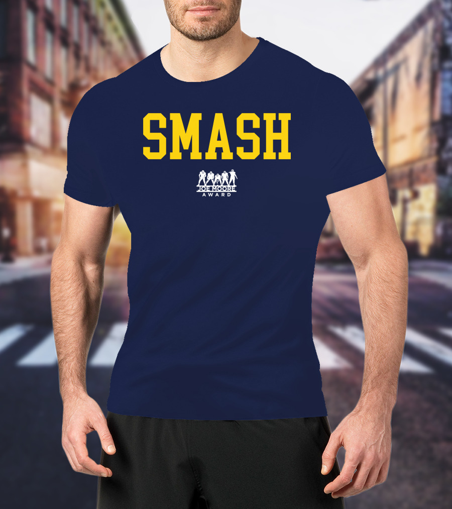 Michigan Football Smash Joe Moore Award T-Shirt