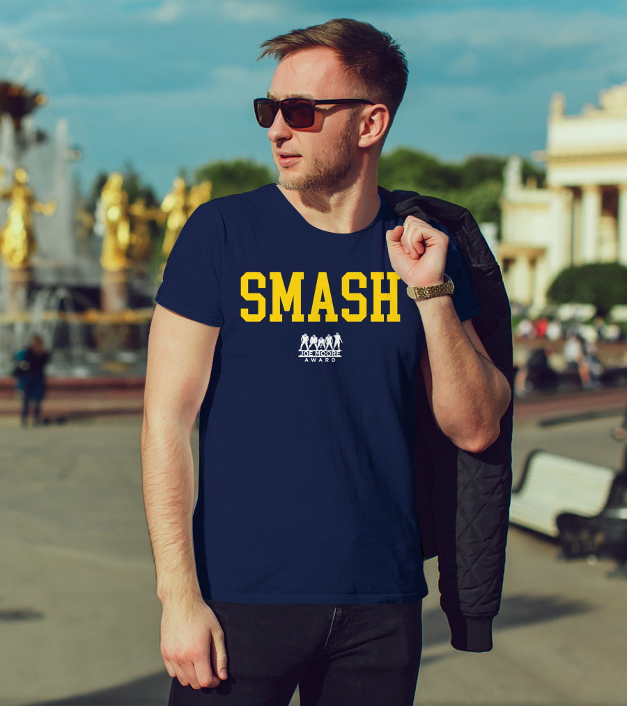 Michigan Football Smash Joe Moore Award T-Shirt