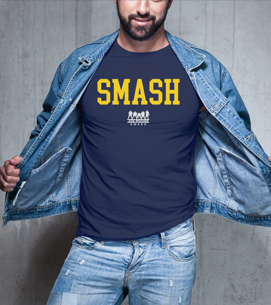 Michigan Football Smash Joe Moore Award T-Shirt