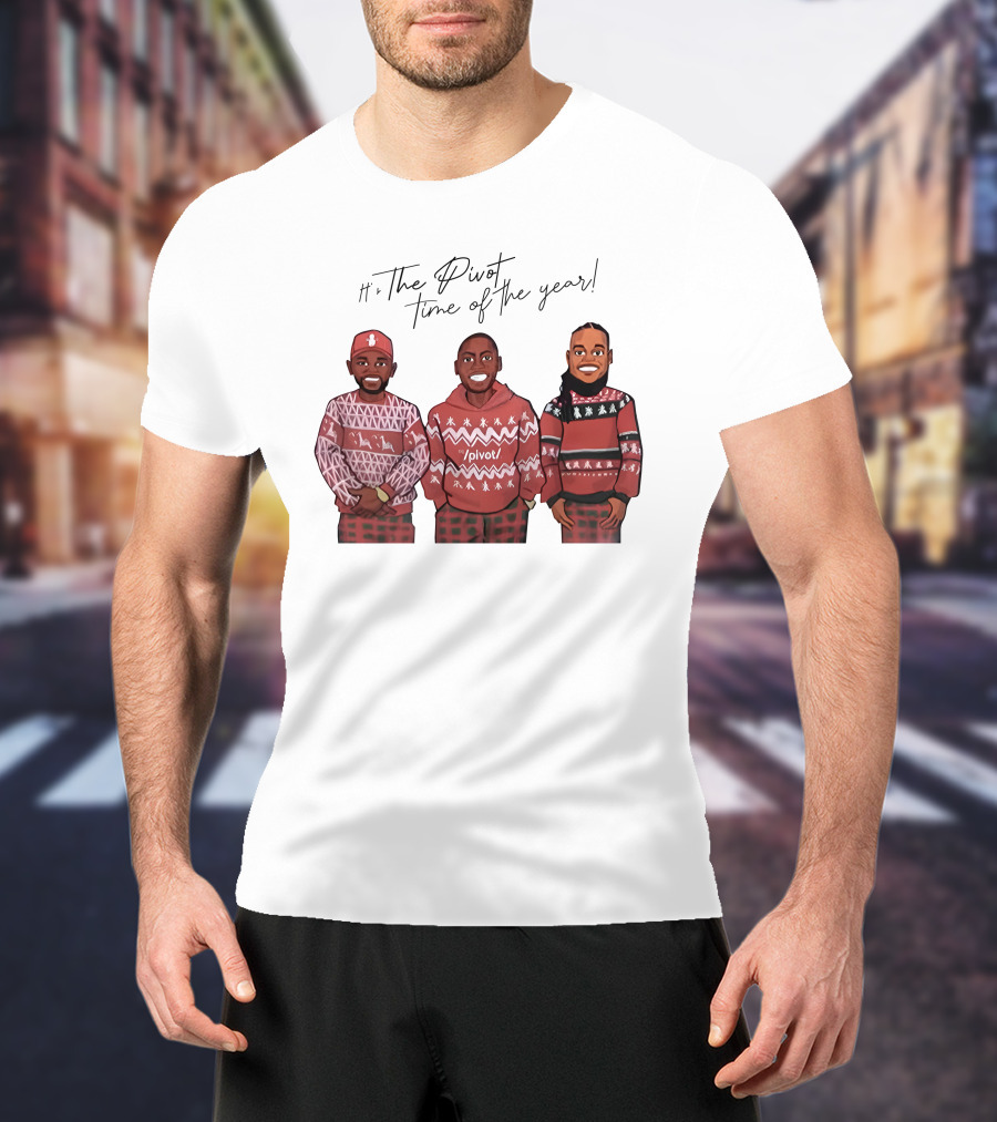 Ryan Clark The Pivot Time Of The Year Holiday Sweater Trio T-Shirt