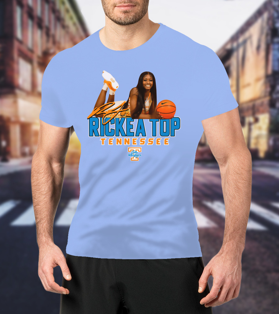 Rickea Top Tennessee Lady Vols Basketball Orange Mountain T-Shirt