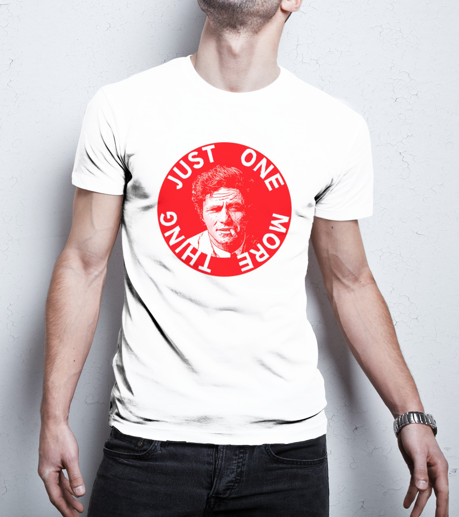 Just One More Thing Mysterious Bookshop Peter Falk T-Shirt