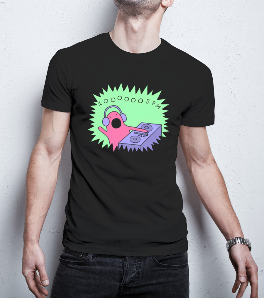 10OOOOBPM DJ Party Music Character T-Shirt