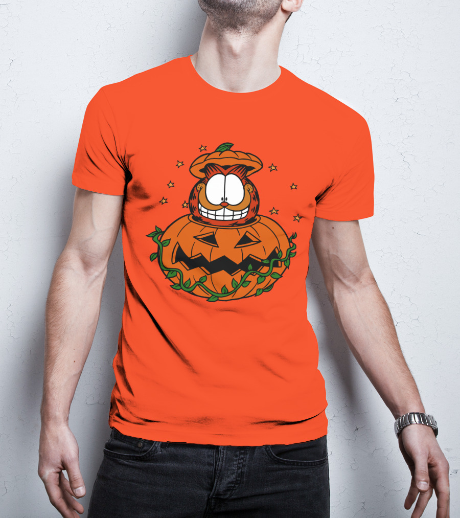 Garfield Jack-O'-Lantern Halloween Pumpkin T-Shirt