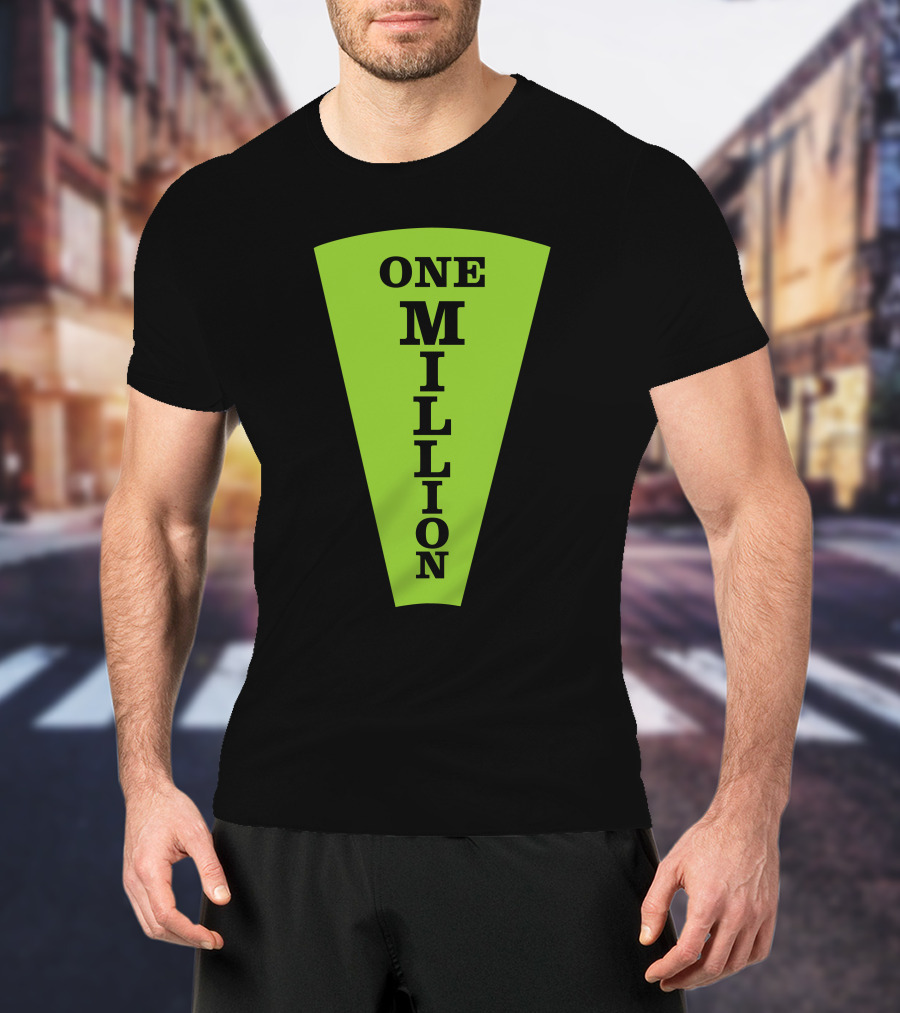 One Million Dollar Wedge Wheel Of Fortune Iconic Game Show T-Shirt