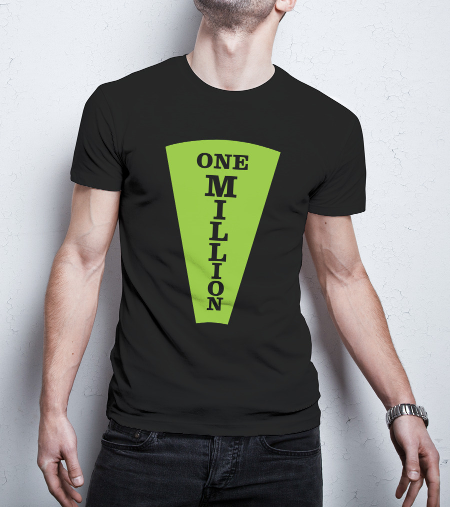 One Million Dollar Wedge Wheel Of Fortune Iconic Game Show T-Shirt