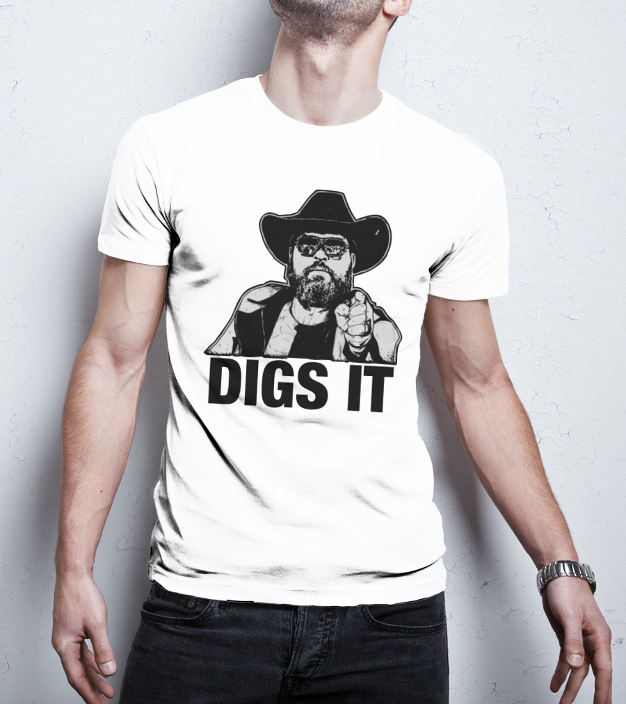 Pat McAfee Cowboy Style Digs It Rugged Look T-Shirt