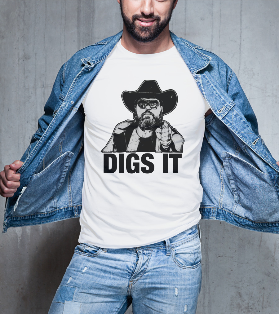 Pat McAfee Cowboy Style Digs It Rugged Look T-Shirt