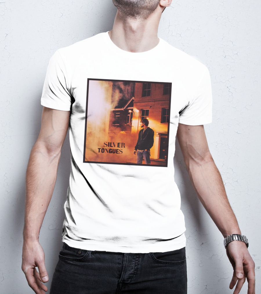 Silver Tongues Urban Night Scene T-Shirt
