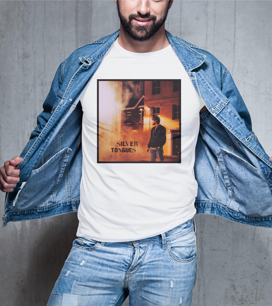 Silver Tongues Urban Night Scene T-Shirt