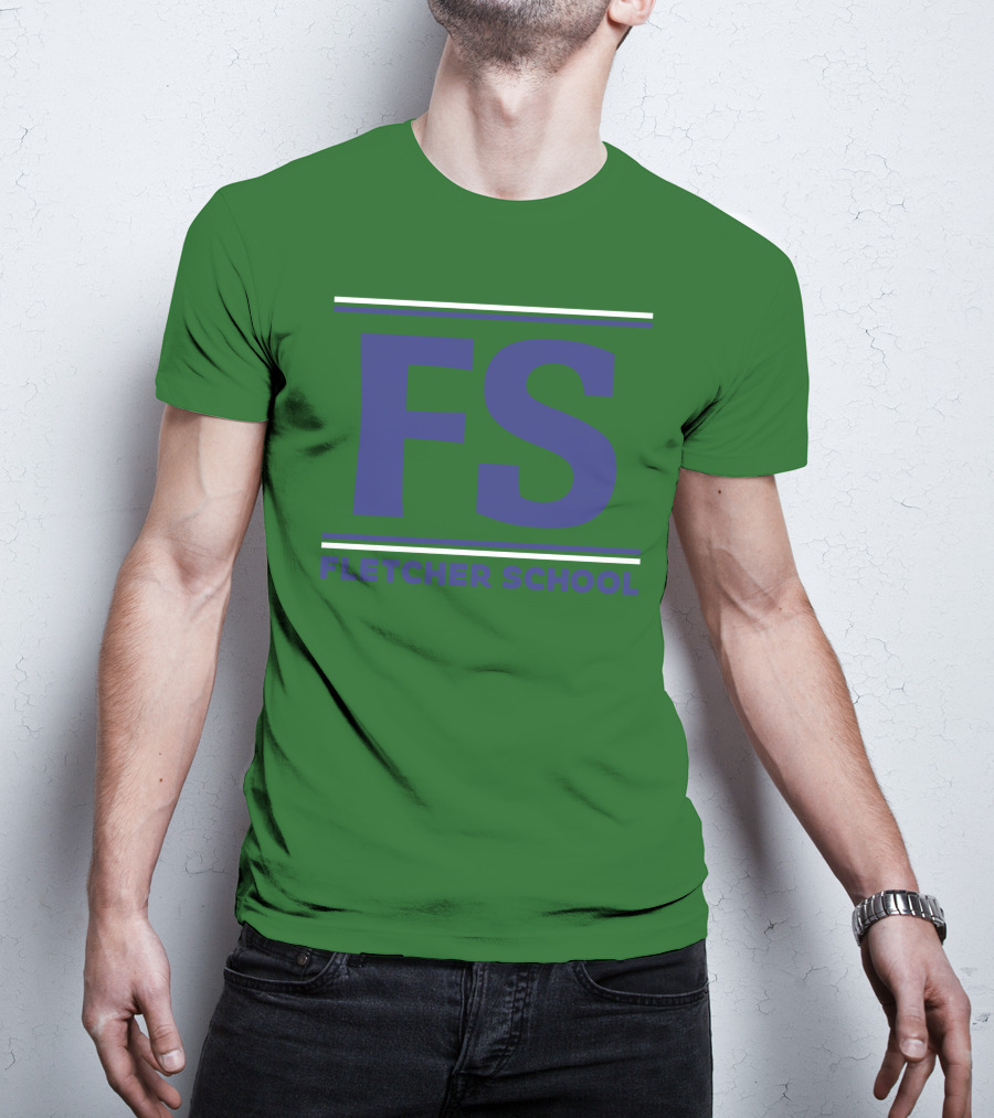 FS Fletcher School Green Background T-Shirt