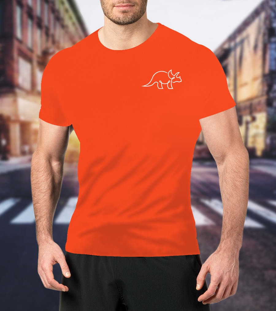 The Try Guys Dinosaur Outline Triceratops T-Shirt