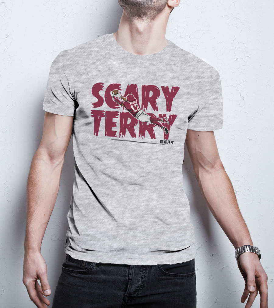 Scary Terry NFLPA Football Player Dive Catch T-Shirt