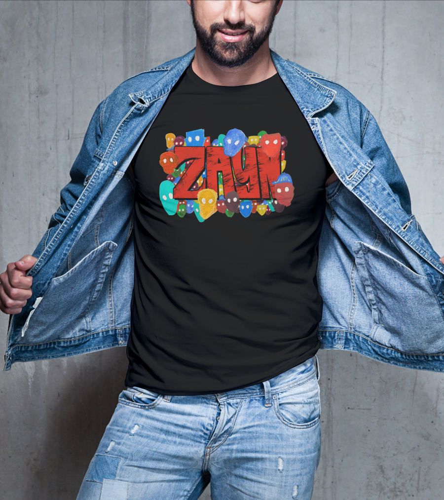 Zayn Colorful Mask Faces T-Shirt