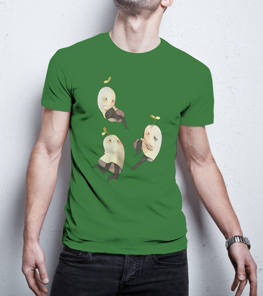 Some Silly Ghost Buddies With Sprouts And Black Tights T-Shirt