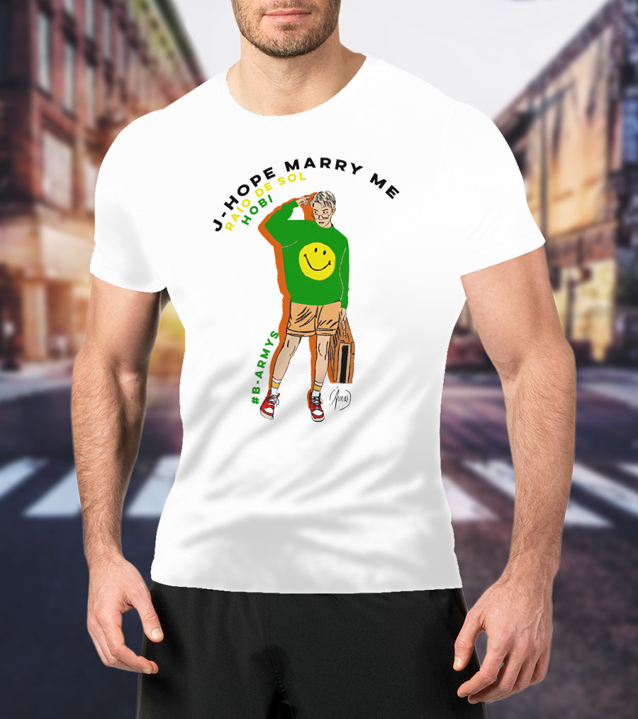 J-Hope Marry Me Rayo De Sol Hobi #B-Armys T-Shirt