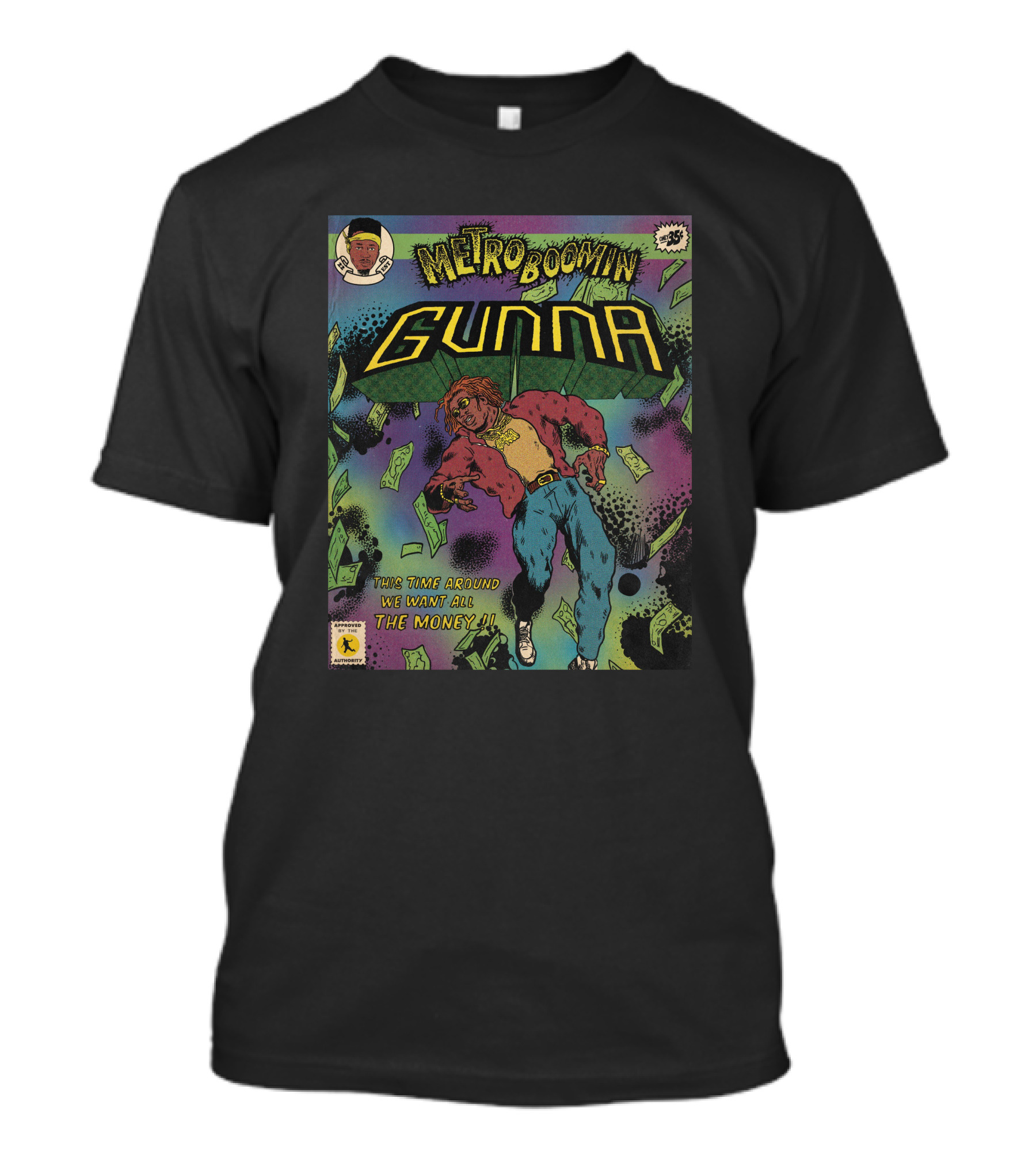 Metro Boomin Gunna Comic Style We Want All The Money T-Shirt