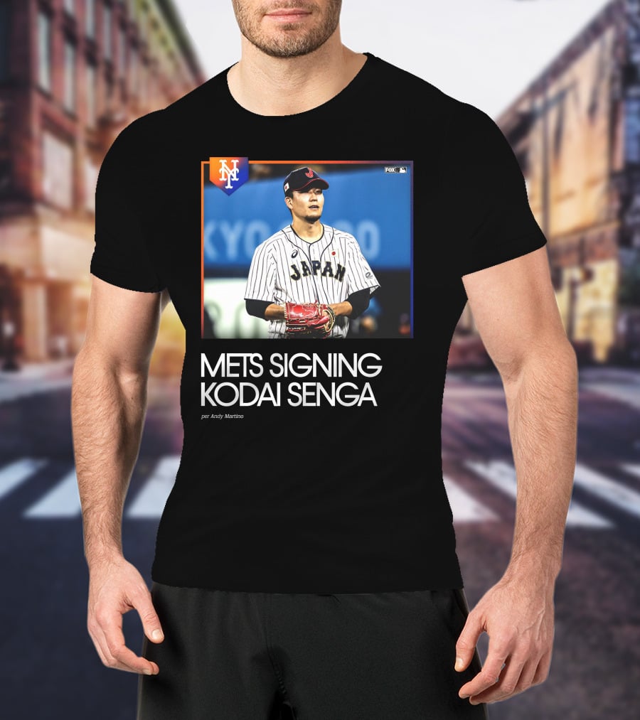 Mets Signing Kodai Senga Japan Baseball Fox MLB Andy Martino T-Shirt