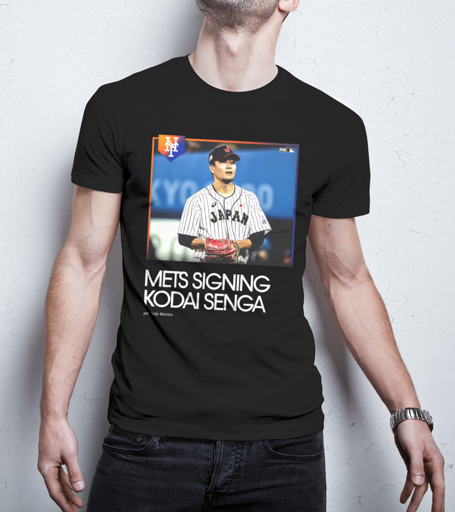 Mets Signing Kodai Senga Japan Baseball Fox MLB Andy Martino T-Shirt
