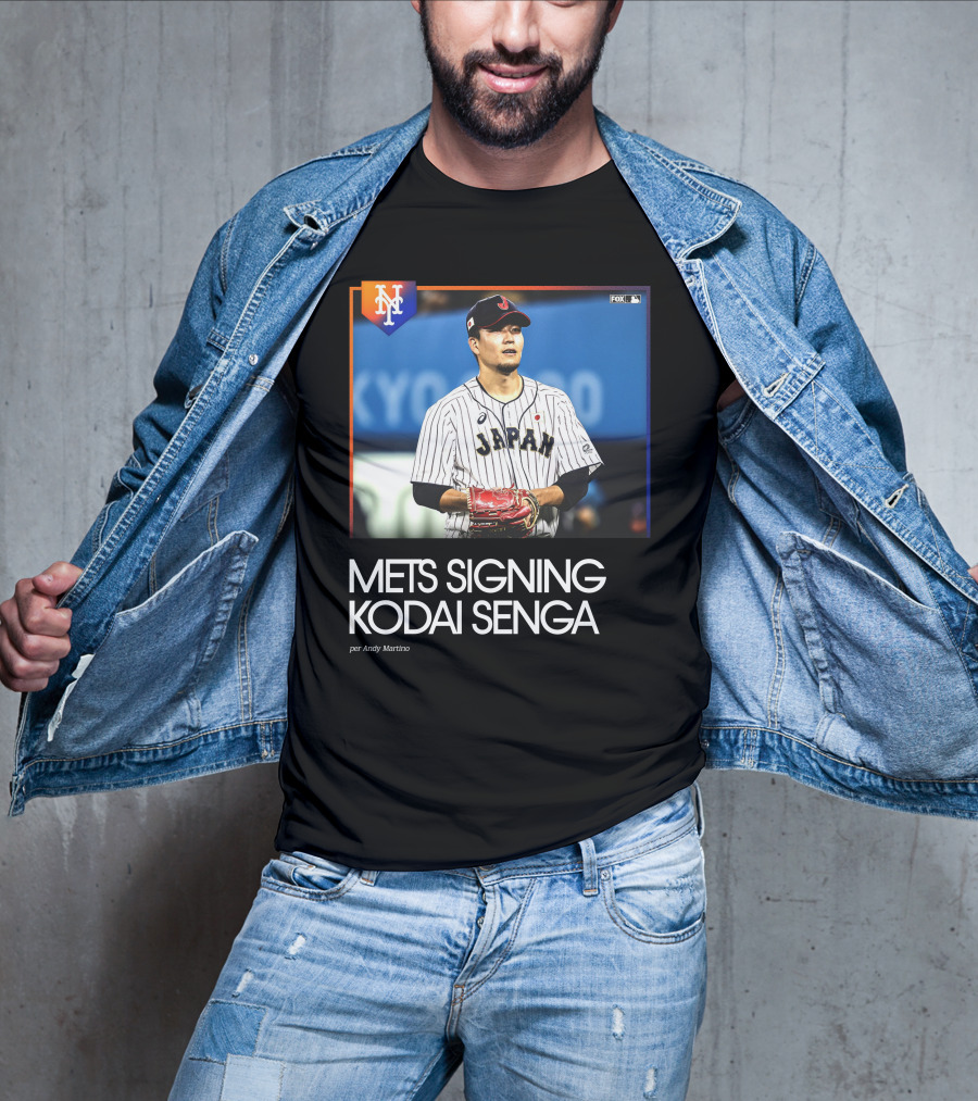 Mets Signing Kodai Senga Japan Baseball Fox MLB Andy Martino T-Shirt