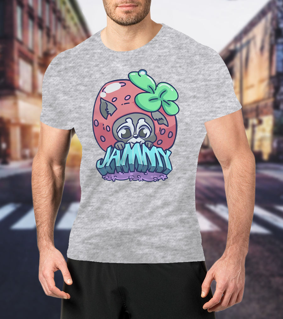 Jamplan Shop Jammin' Cute Strawberry Animal Jammy T-Shirt