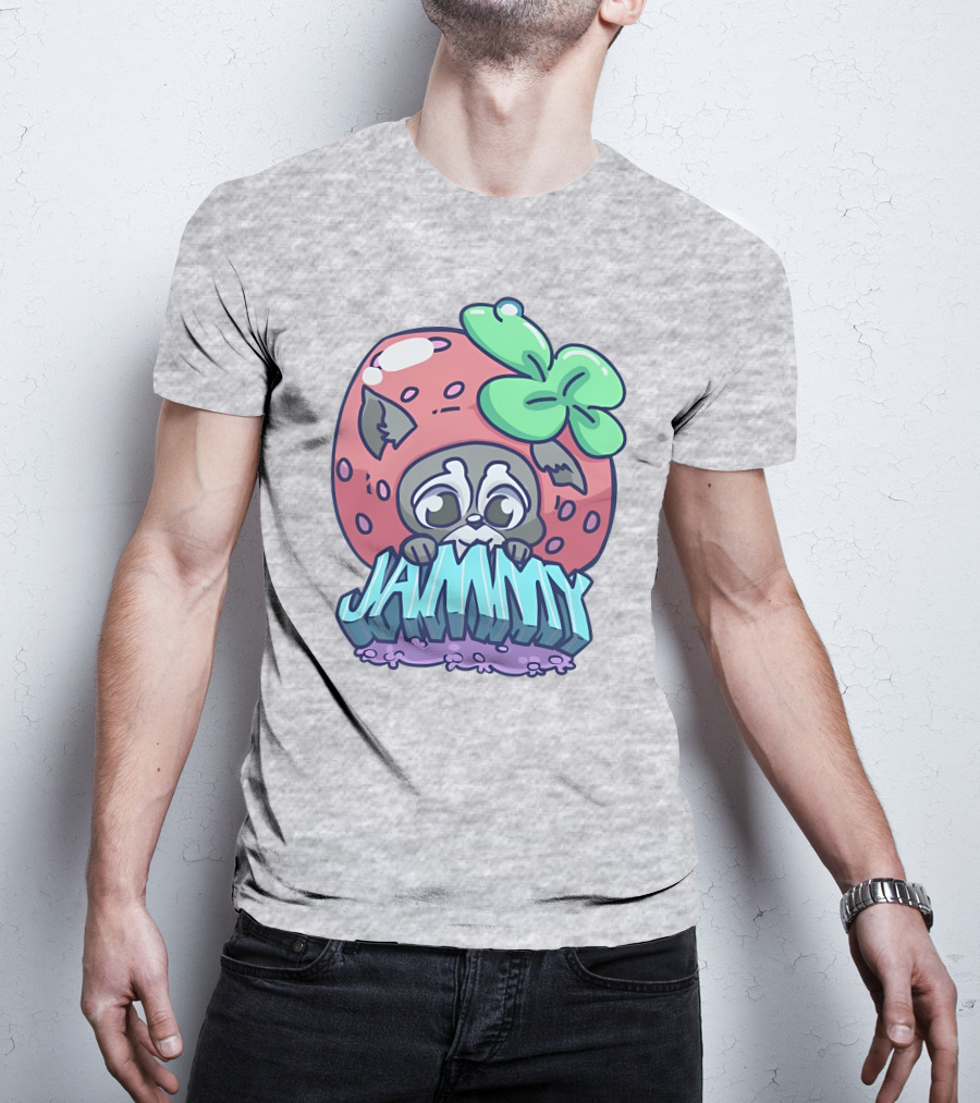 Jamplan Shop Jammin' Cute Strawberry Animal Jammy T-Shirt