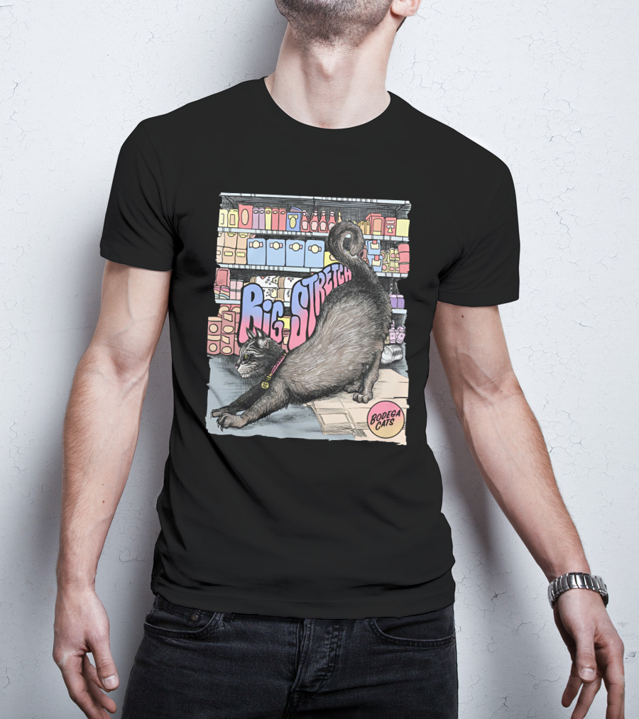 Bodega Cats Big Stretch In Grocery Aisle T-Shirt