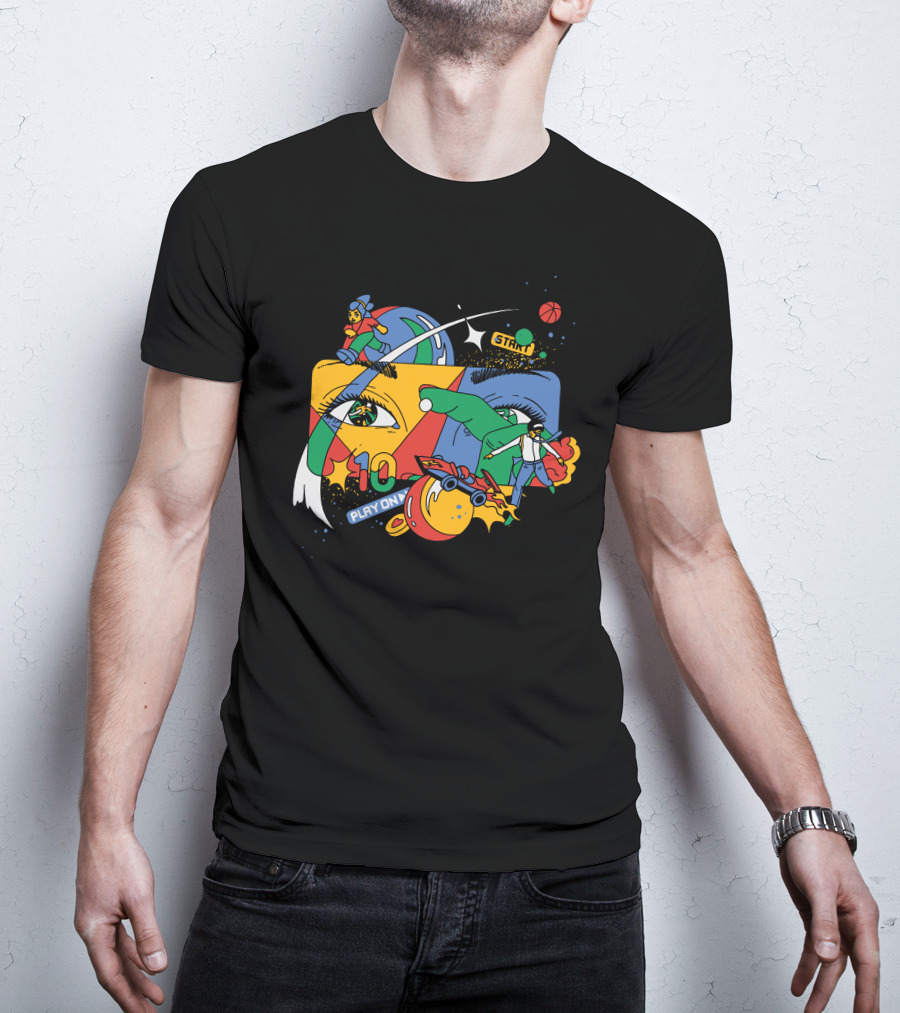 Claim A Google Play On 10 Start T-Shirt