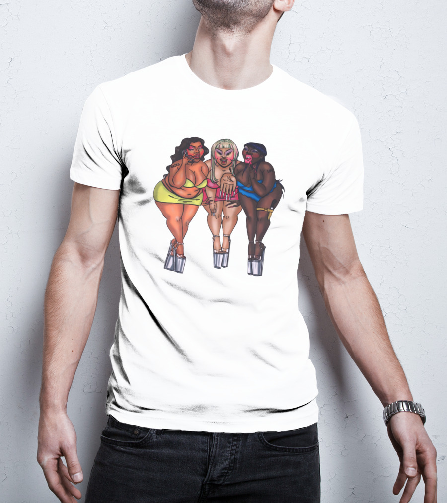 Sizedthebrand Bold Characters Trio Sized For Life T-Shirt