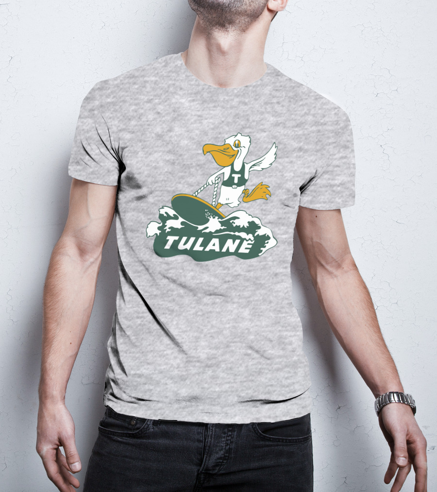Vintage Tulane Surfing Pelican T-Shirt