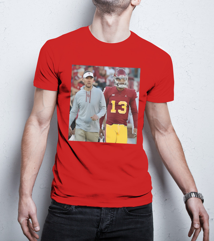 Caleb Williams And Spencer Rattler Oklahoma Football Showdown T-Shirt